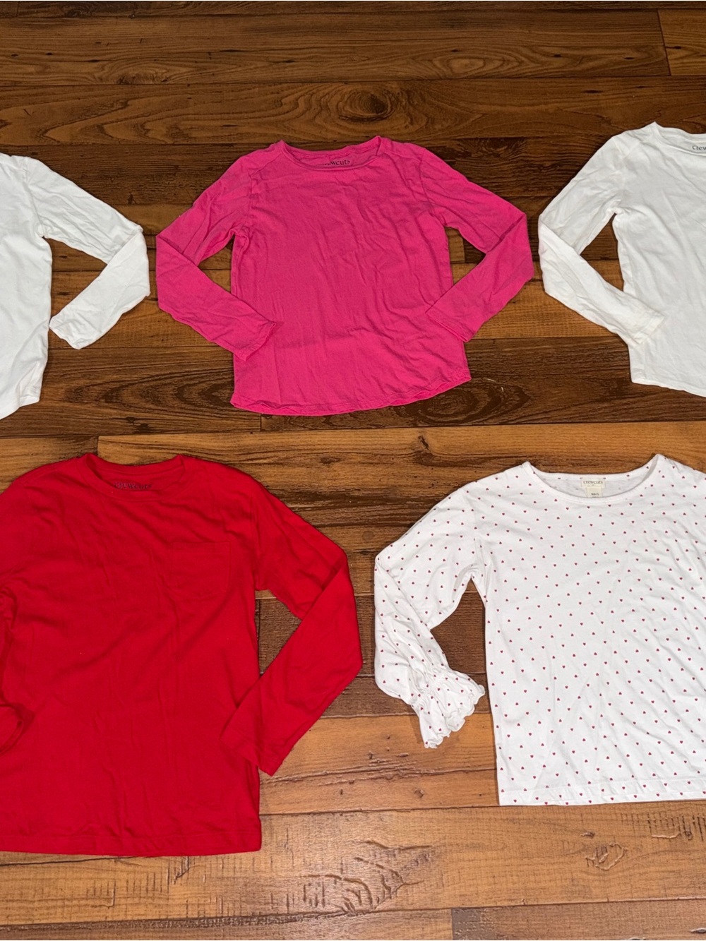 BUNDLE OF 6 CREWCUT LONG SLEEVE T’s for Girls